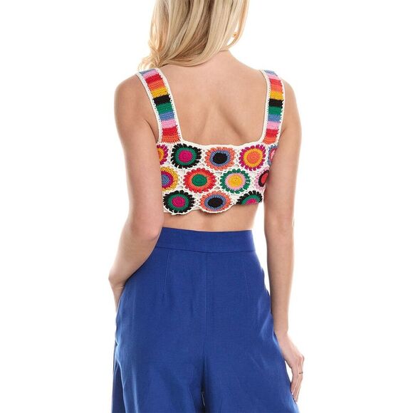 FARM Rio Rainbow Fun Crocheted Sweater Tank - Picture 2 of 3